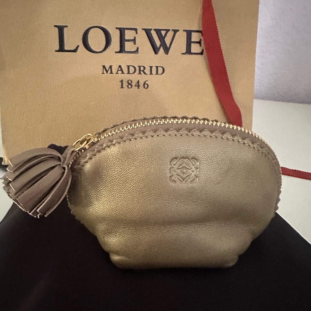 Lowe’s leather gold coin purse
